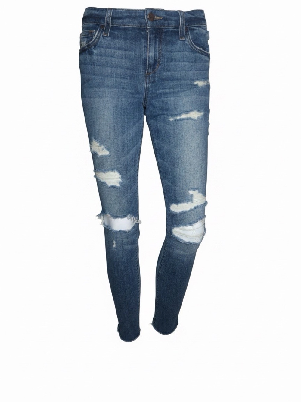 Joe's Jeans Blue Distressed Ankle Skinny